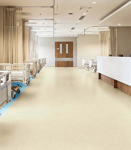 Yogiron : Homogeneous flooring in hospital